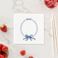Blue White Polkadot Vintage Elegant 