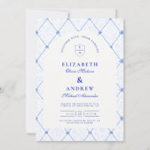 Blue White Porcelain Chinoiserie Wedding