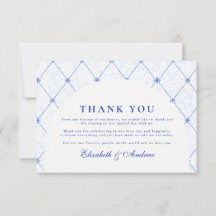 Blue White Porcelain Chinoiserie Wedding