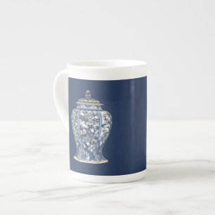 Blue & White Porcelain Vase by Vision Studio Bone China Mug