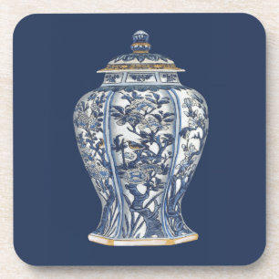 Blue & White Porcelain Vase by Vision Studio Coaster