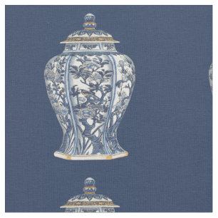 Blue & White Porcelain Vase by Vision Studio Fabric