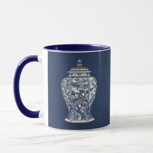 Blue & White Porcelain Vase by Vision Studio Mug (Left)