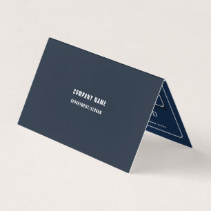 Blue & White Professional Icon Double Loyalty Business Card