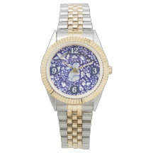 Blue & White Rabbit Bunny Bird Floral Gorgeous