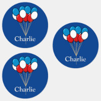 Blue White Red Patriotic Balloons | Personalise