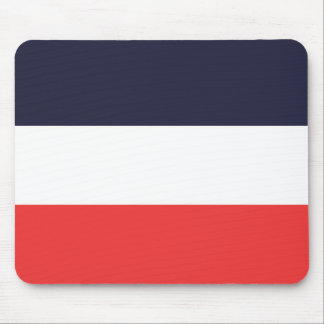Blue White & Red Stripes Striped Design Mouse Pad