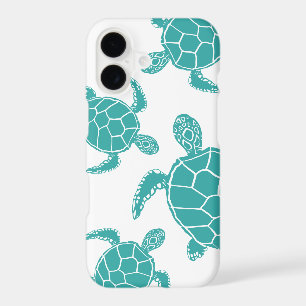 Blue White Sea Turtles