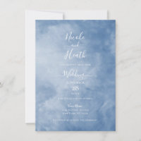 Blue & White Sky Clouds Celestial Wedding