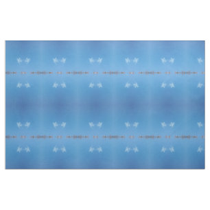 blue white sky, fabric