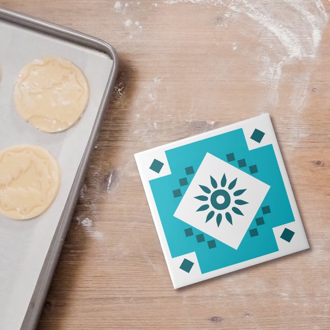 Blue White Southwest Border Ceramic Tile (Creator Uploaded)