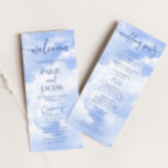 Blue White Sparkle Clouds Dreamy Elegant Wedding<br><div class="desc">This is a Blue White Sparkle Clouds Dreamy Elegant Wedding Program!</div>