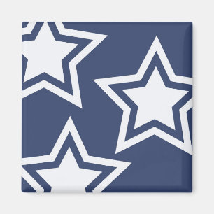 Blue White Stars Magnet