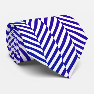 . BLUE-WHITE STRIPE --CHANGEABLE BACKGROUND COLOR TIE