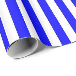Blue/White Stripe Wrapping Paper