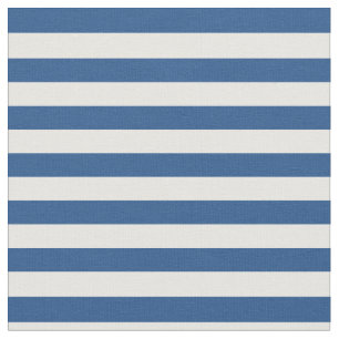 Blue & White Striped Fabric
