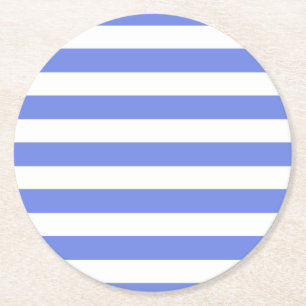 Blue/White stripes coaster set