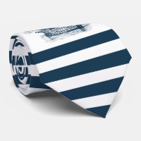 Blue & white stripes nautical wind sailing boat