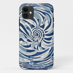 Blue White Swirl Pattern 02 Case-Mate iPhone Case