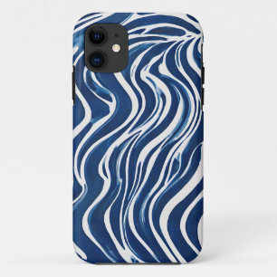 Blue White Swirl Pattern 06 Case-Mate iPhone Case