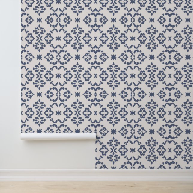 Blue & White Victorian Elegance  Wallpaper (Application)