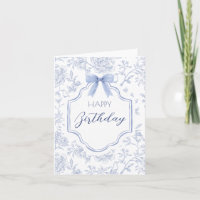 Blue white vintage floral pattern bow