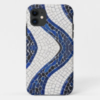 Blue White Wave Pattern 04