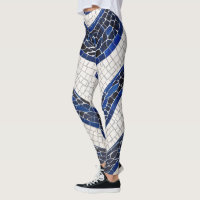 Blue White Wave Pattern 04