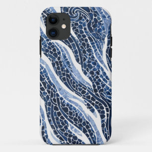 Blue White Wave Pattern 15 Case-Mate iPhone Case