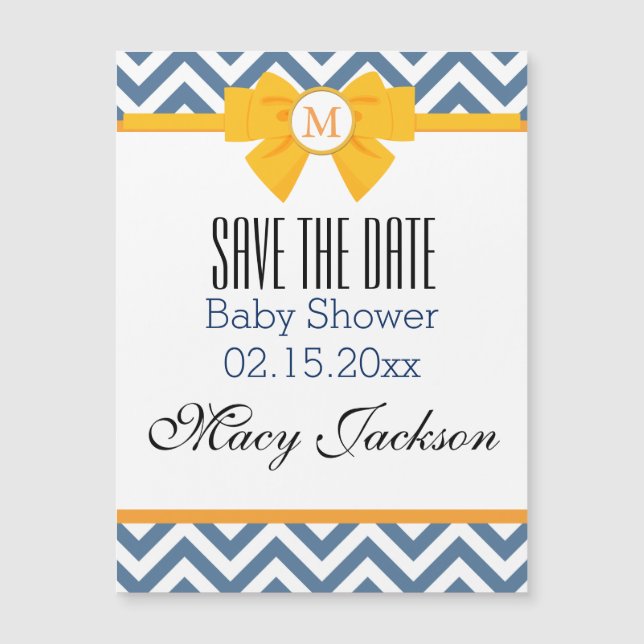 Blue & White Zig Zag Pattern (Front)