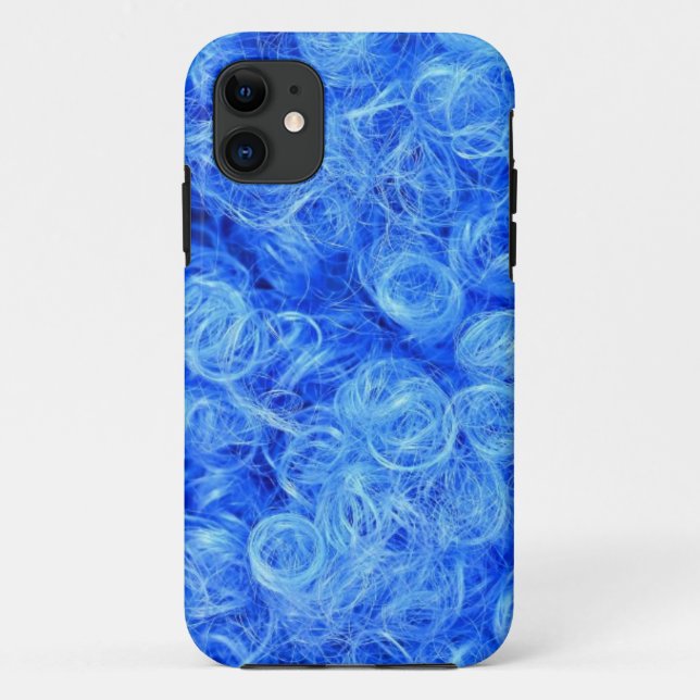 blue wig for carnival Case-Mate iPhone case (Back)