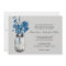 Blue Wild flowers & Mason Jar Wedding Invitations