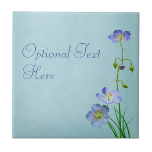 Blue Wildflower Tile