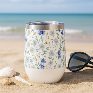 Blue Wildflower Watercolor