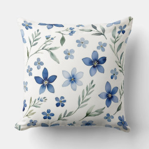 Blue Wildflowers Cushion