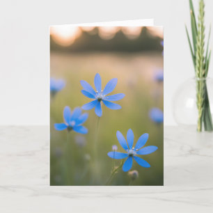 Blue Wildflowers Sympathy Card