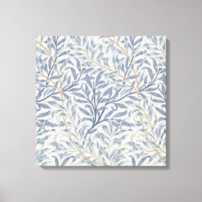 Blue Willow Bough (by William Morris) Canvas Print (Front)