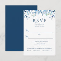 Blue Willow Branches, Watercolor Wedding