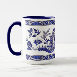 Blue Willow China Design Mug