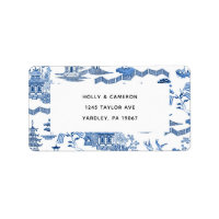 Blue Willow Chinoiserie Address Labels