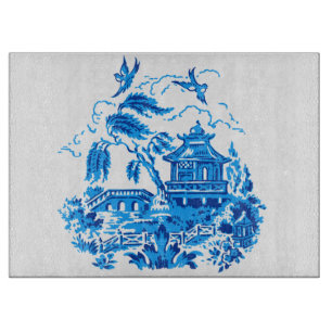 Blue Willow Cutting Board