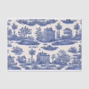 Blue Willow Decoupage Paper