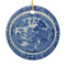 Blue Willow Round Ornament 2 Images