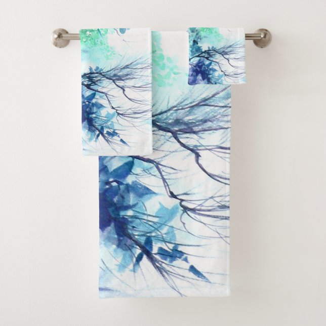 Blue Willow Towel Set  (Insitu)