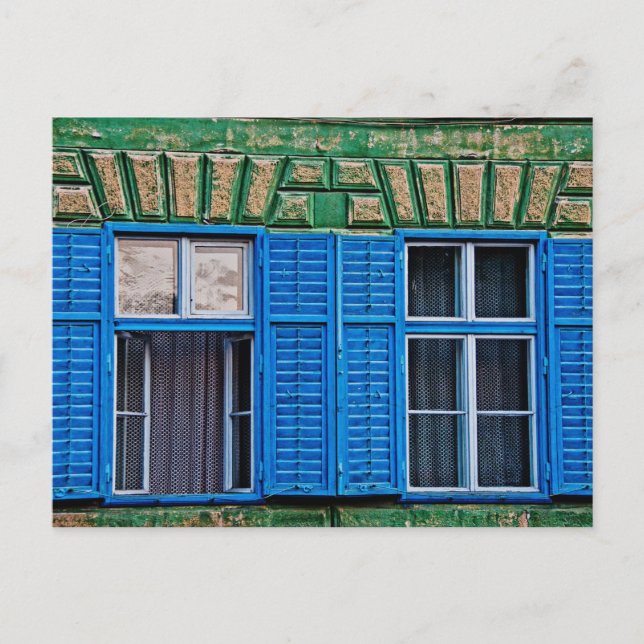 Blue windows postcard (Front)
