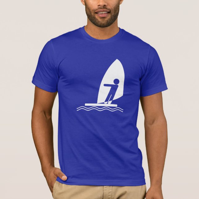 Blue Windsurfing T-Shirt (Front)