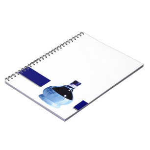 Blue Wine Bottle Notebook