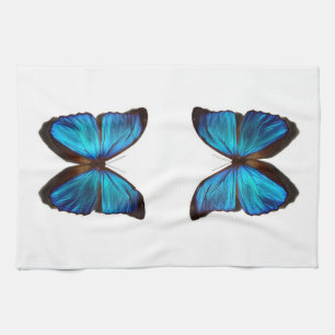 BLUE WINGED BUTTERFLY towel