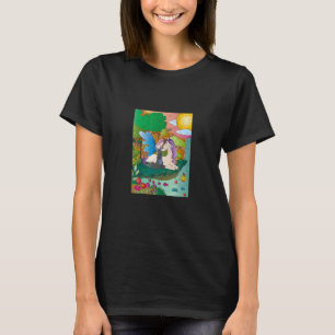 Blue winged fairy with purple haired unicorn at a  T-Shirt