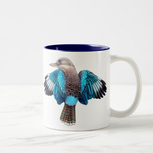 Blue Winged Kookaburra Mug (Right)